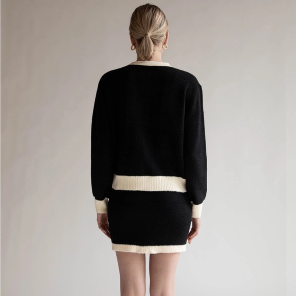 Oak & Fort FUZZY COLOUR BLOCK MINI SKIRT. NWT - Picture 2 of 8